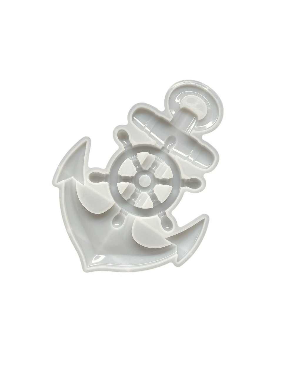 Forma silikonowa do odlewów z żywicy i gipsu 235x170x18mm duża kotwica