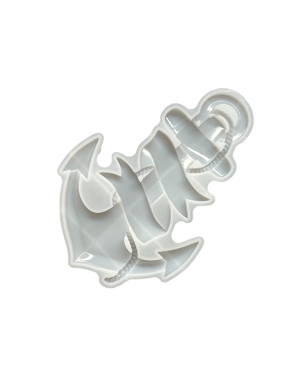 Forma silikonowa do odlewów z żywicy i gipsu 235x158x18mm duża kotwica