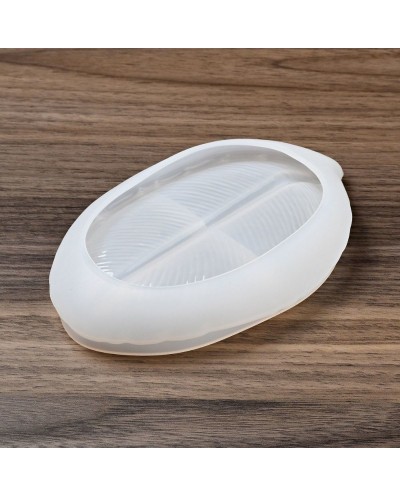 Forma silikonowa do odlewów z żywicy i gipsu 52x100x25mm Liść