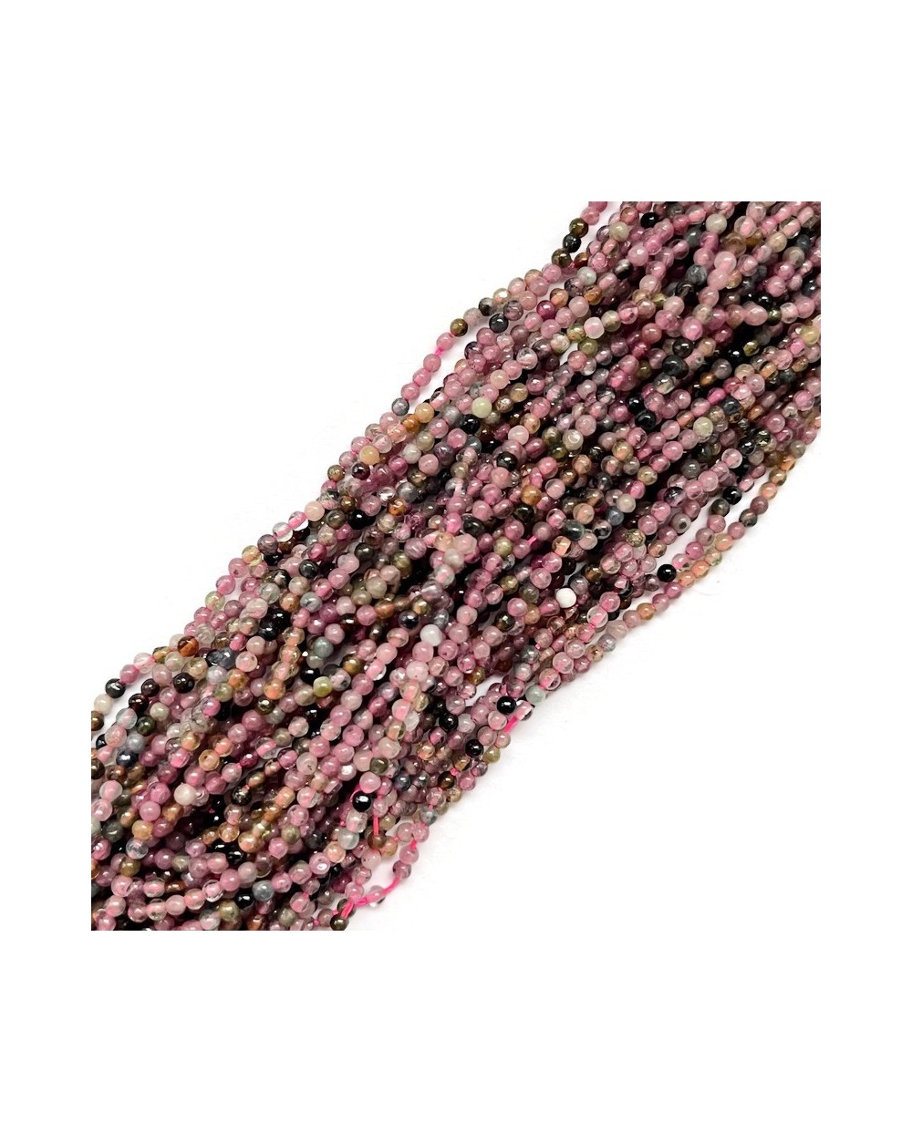 Turmalin kulka gładka 1,8-2mm sznurek