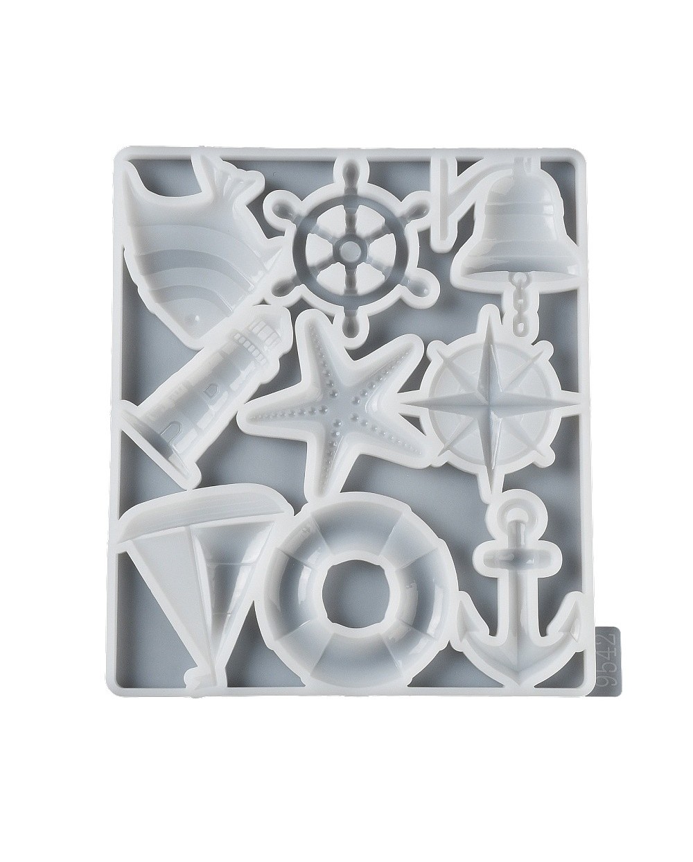 Forma do żywicy forma silikonowa do odlewów 235x205x10mm Morski duży mix