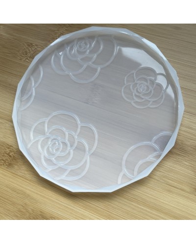 Forma silikonowa do odlewów z żywicy i gipsu 15,2x0,9cm podkładka