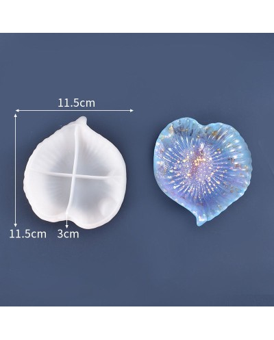 Forma silikonowa do odlewów z żywicy i gipsu 11,5x11,5x3cm serce