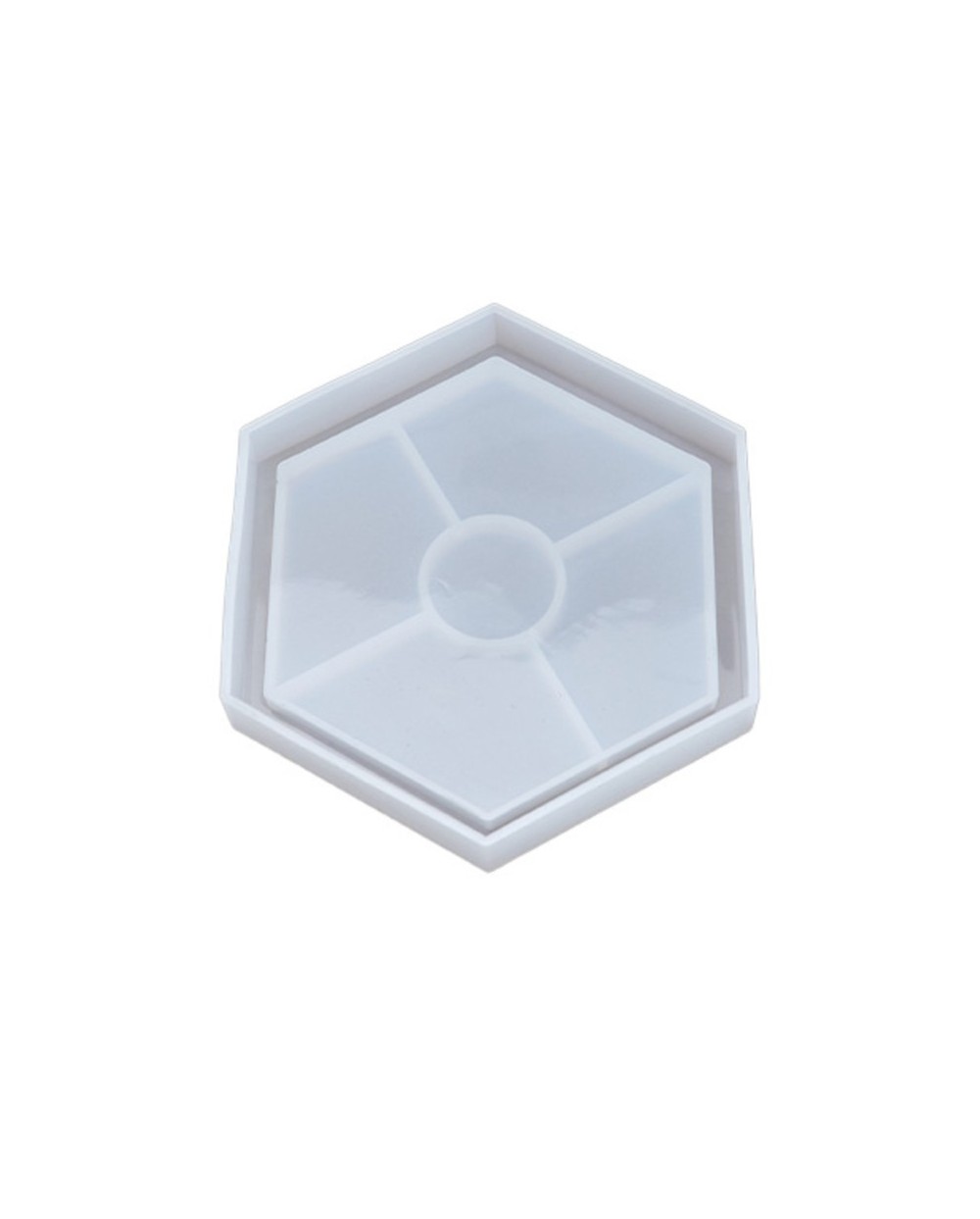 Forma silikonowa do odlewów z żywicy i gipsu 11,7x10,2x1,7cm podstawka