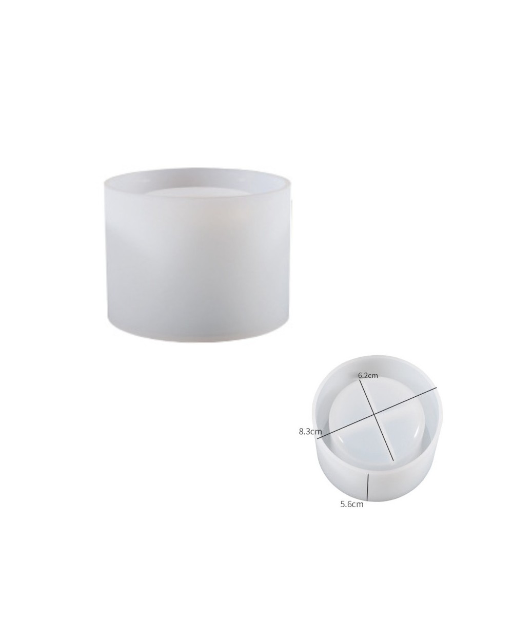 Forma silikonowa do odlewów z żywicy i gipsu 8,3x6,2x5,6cm wazonik