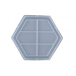 Forma silikonowa do odlewów z żywicy i gipsu 19,7x17,3x1,3cm podkładka