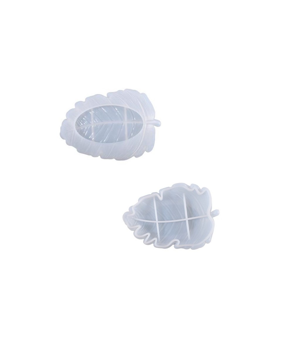 Forma silikonowa do odlewów z żywicy i gipsu 14,4x10x2,8cm liść