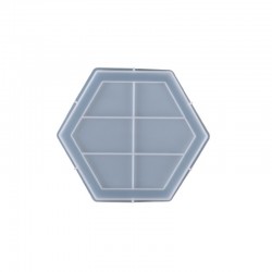 Forma silikonowa do odlewów z żywicy i gipsu 17x14,9x1,1cm podkładka