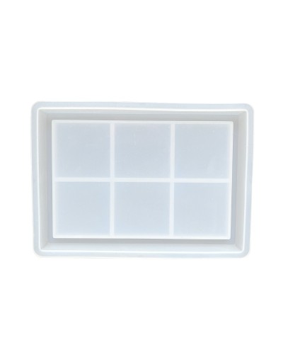 Forma silikonowa do odlewów z żywicy i gipsu 16,1x11,4x1,9cm podkładka