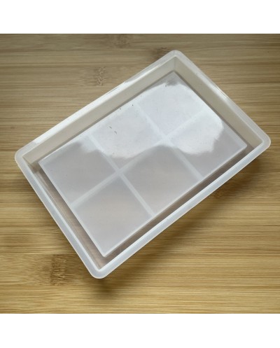 Forma silikonowa do odlewów z żywicy i gipsu 16,1x11,4x1,9cm podkładka