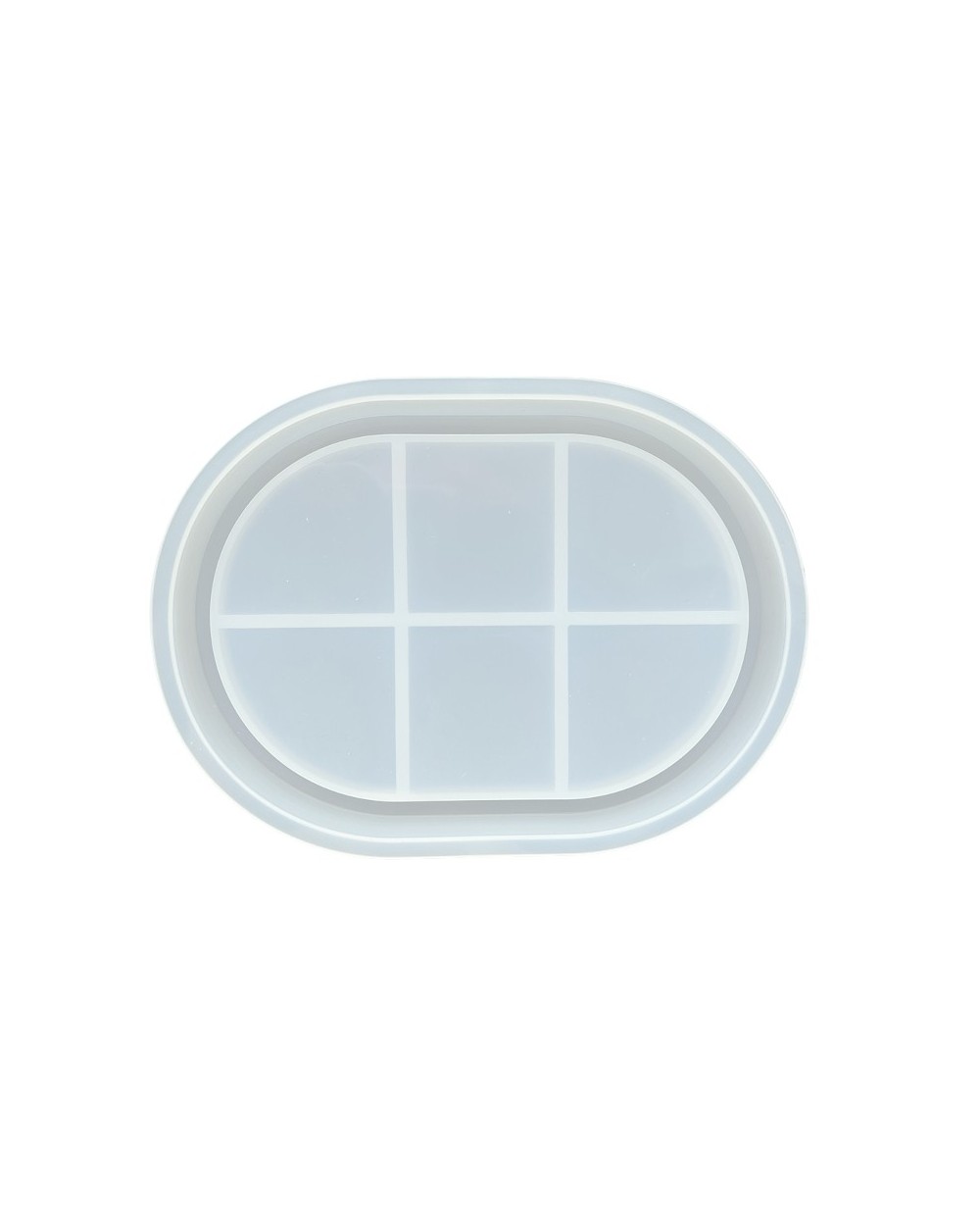 Forma silikonowa do odlewów z żywicy i gipsu 16,6x12,1x1,9cm podstawka