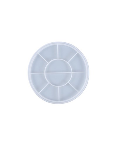 Forma silikonowa do odlewów z żywicy i gipsu 26,5x25x2,4cm podstawka