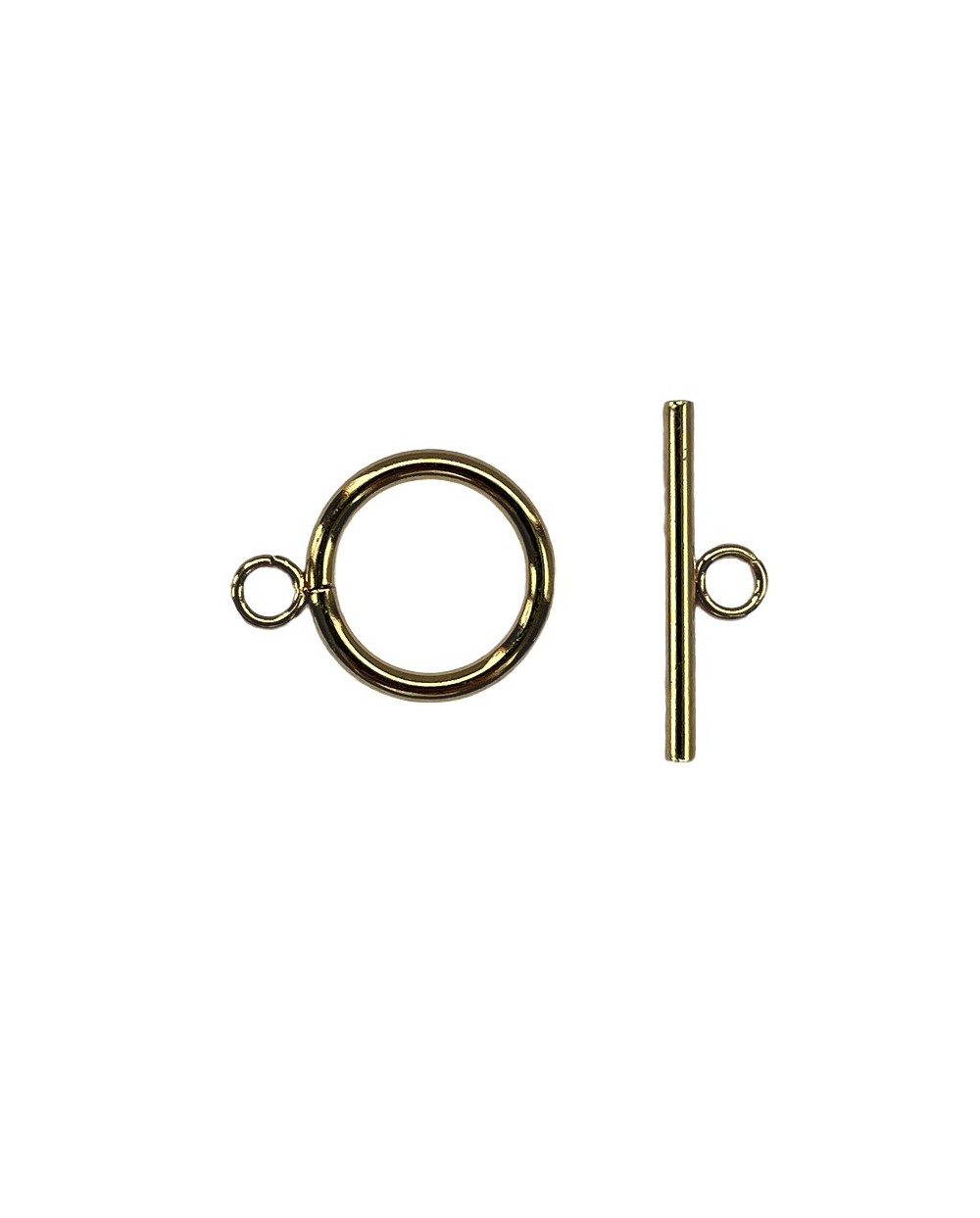 Zapięcie toggle  21x16x2mm stal nierdzewna złote