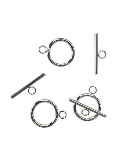 Zapięcie toggle  21x16x2mm stal nierdzewna srebrne