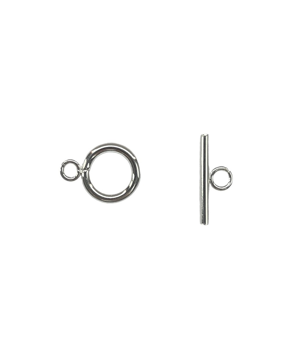 Zapięcie toggle  16x12x2mm stal nierdzewna srebrne