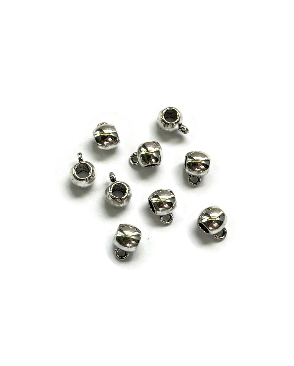 Krawatka gładka 12x7,5x5,5mm cyna