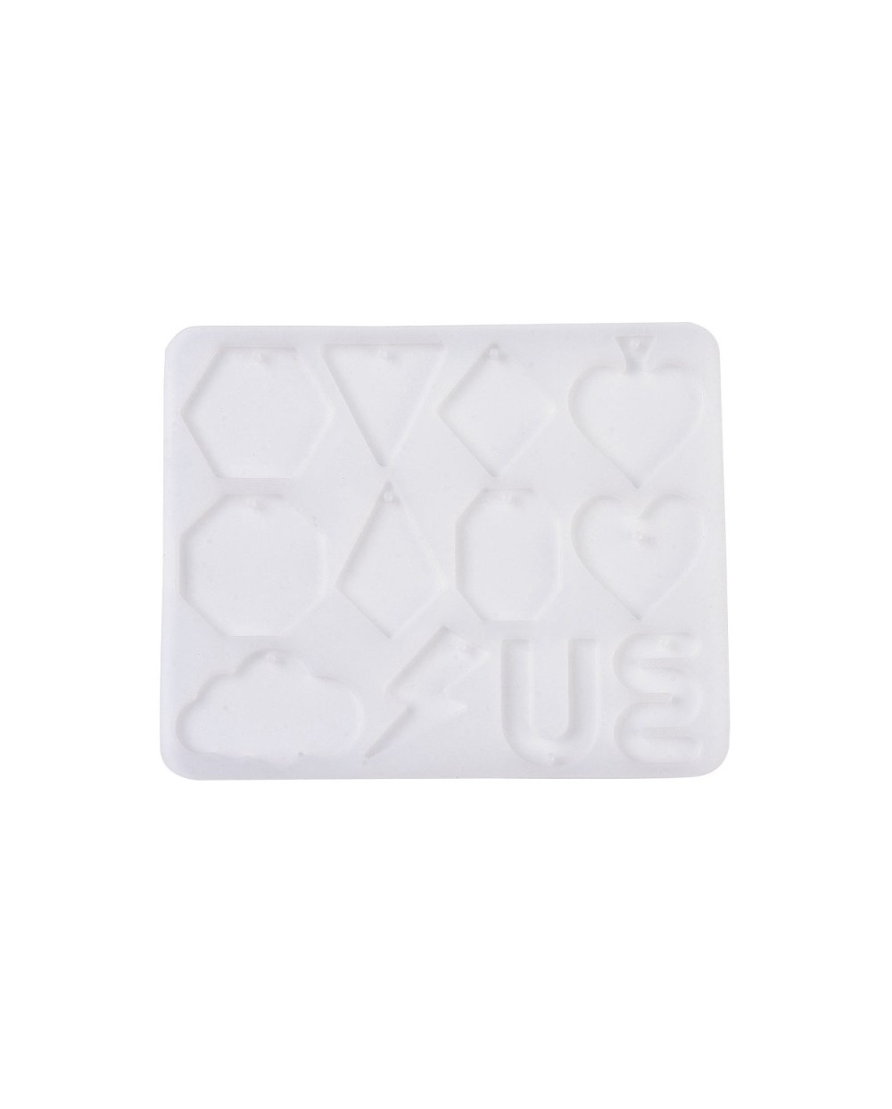 Forma do żywicy forma silikonowa do odlewów 122x152x4,5mm zawieszki