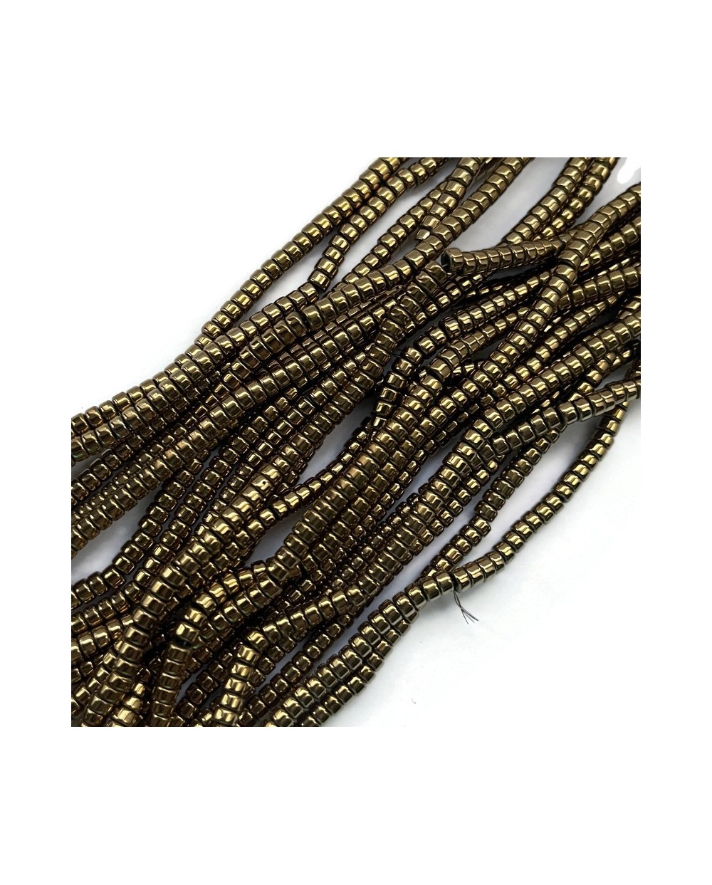 Hematyt oponka 3,5x2mm złoty