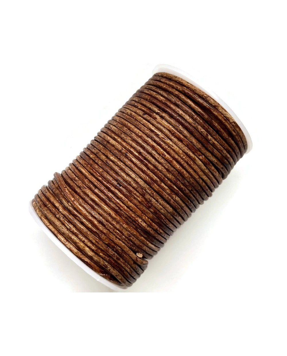 Rzemień naturalny okrągły 3mm - Antique Medium Brown
