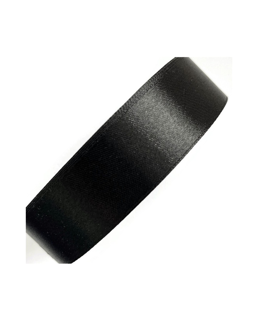 Wstążka satynowa czarny 25mm 32m -1szt.