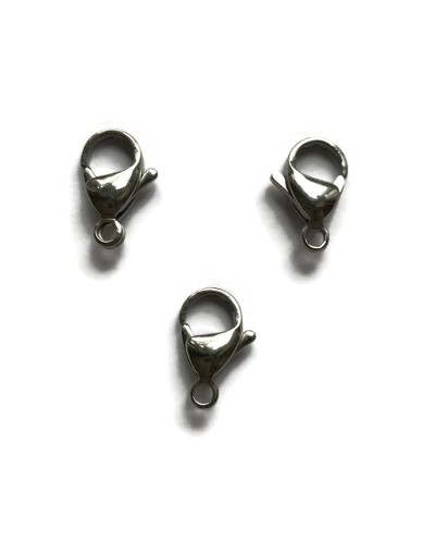 Karabińczyk 9x6mm stal nierdzewna srebrny