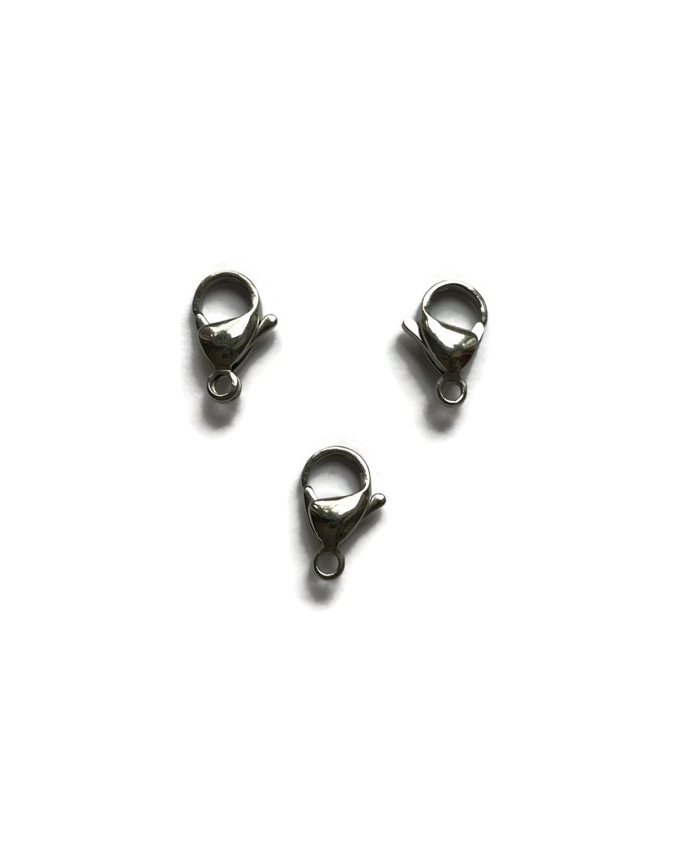 Karabińczyk 11x7mm stal nierdzewna srebrny
