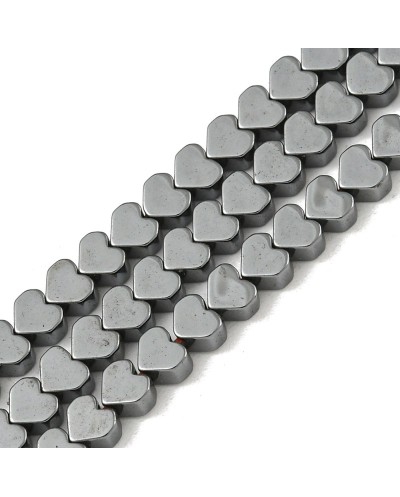 Hematyt serce  3x3x2mm sznurek  hematytowy