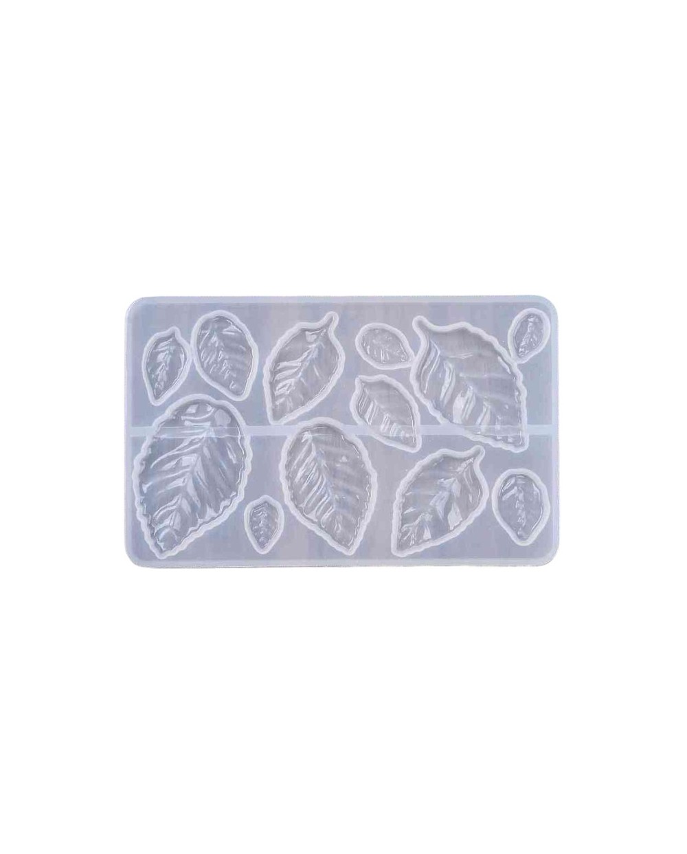 Forma do żywicy forma silikonowa do odlewów  97x60x4,5mm liście