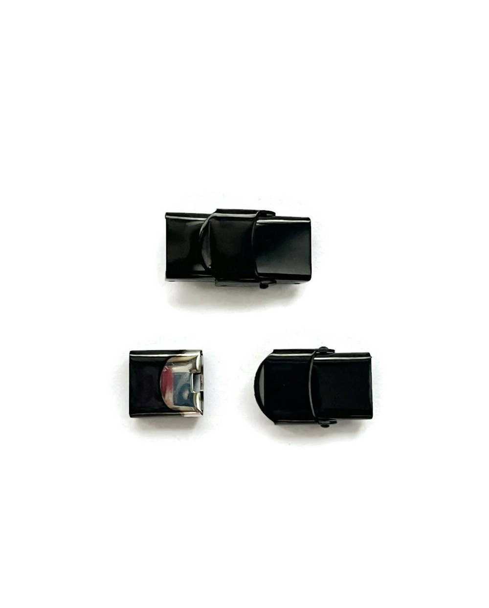 Zapięcie zatrzaskowe 26x13mm stal nierdzewna czarne