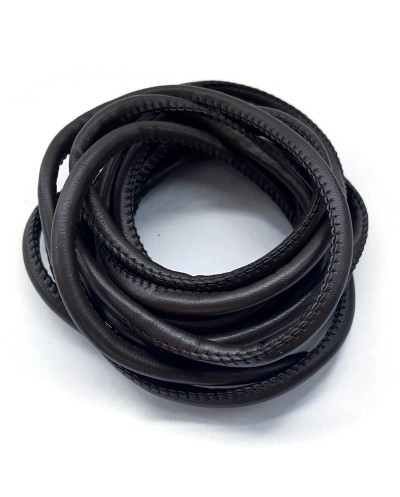 Rzemień szyty brązowy 6mm- 1 metr