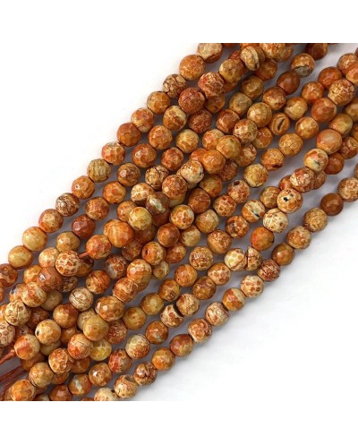 Agat kulka fasetowana 5,5-6mm sznurek mix