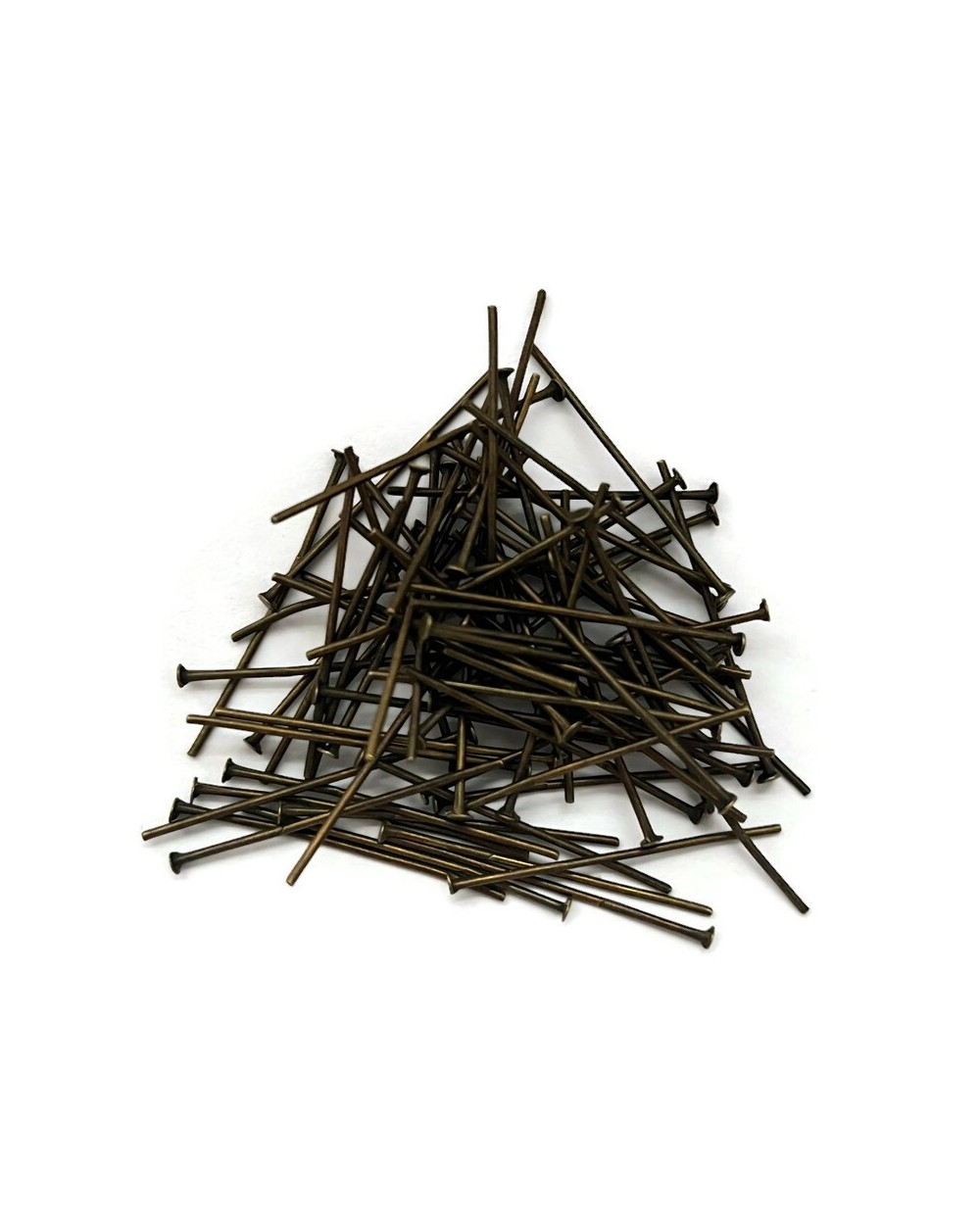 Szpilki gwoździe stare złoto 30mm-10 gram