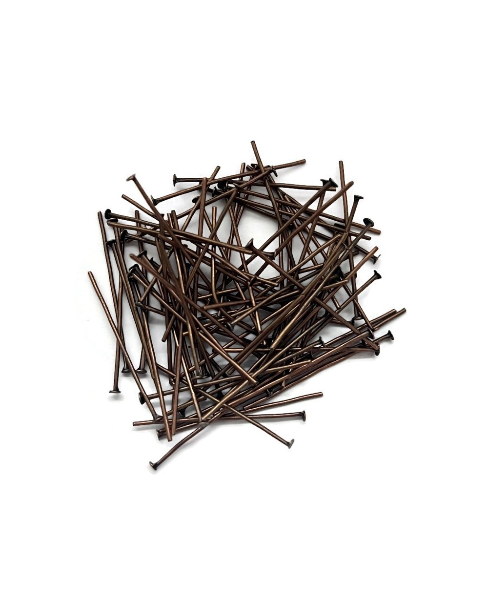 Szpilki gwoździe miedź 30mm- 10 gram