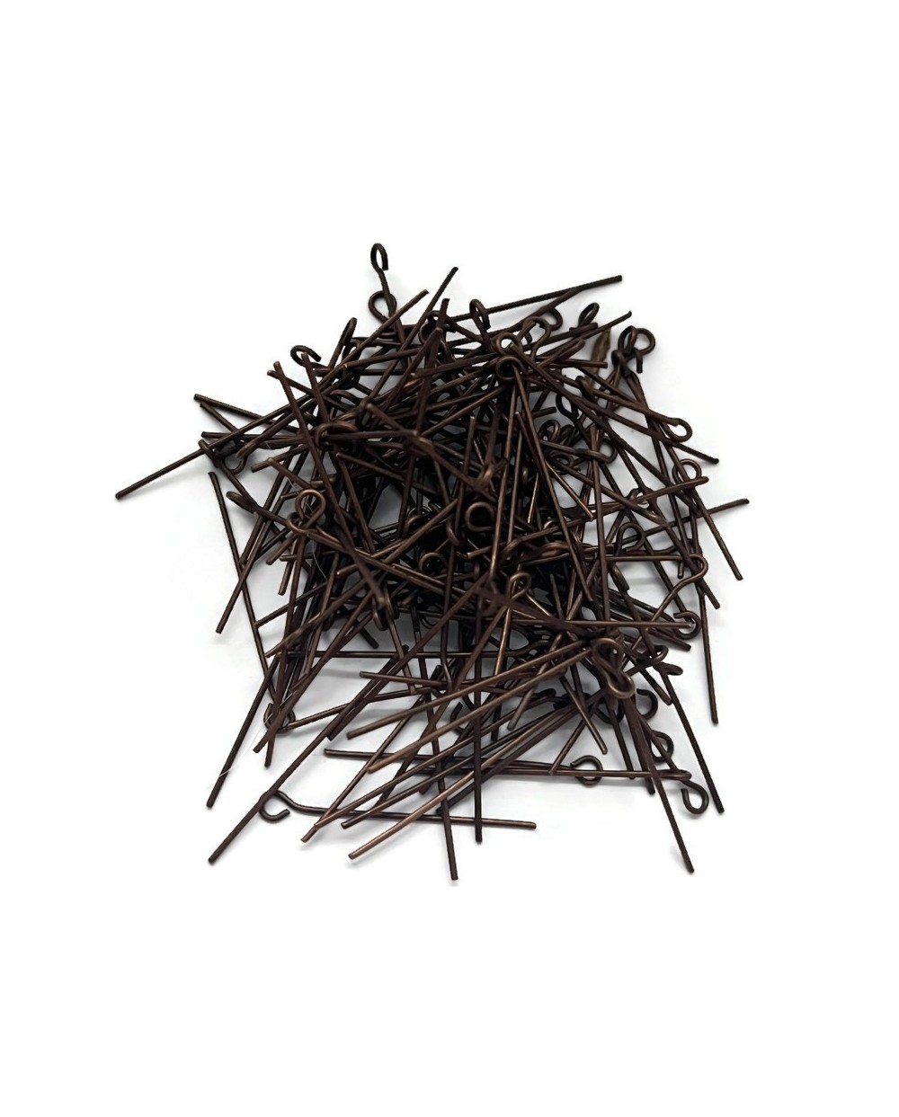 Szpilki z oczkiem miedź 30mm- 10 gram