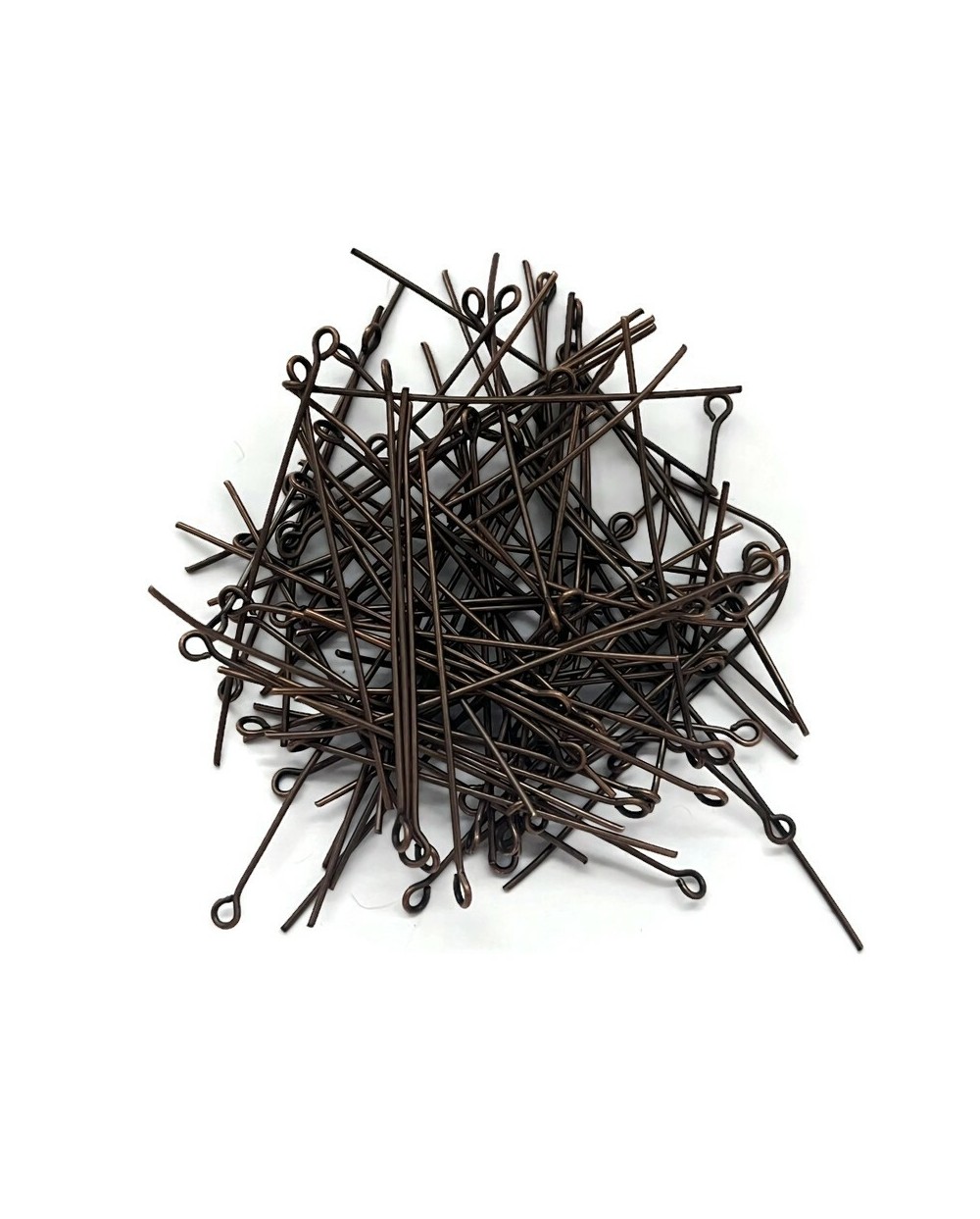 Szpilki z oczkiem miedź 50mm- 10 gram