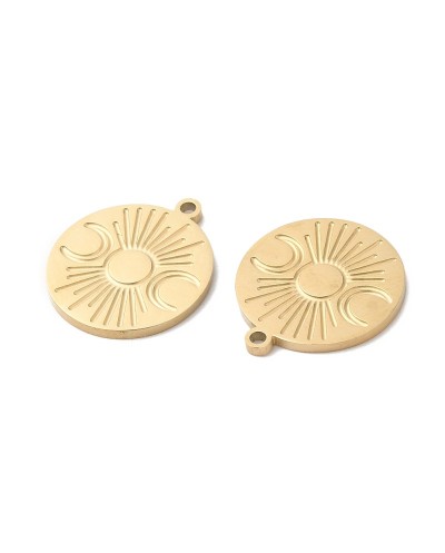 Zawieszka kółeczko 14,5x13x1mm stal nierdzewna złoty