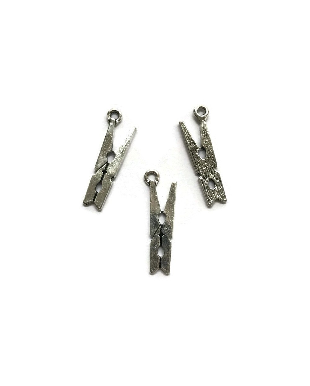 Zawieszka klamerka 20x6mm cyna