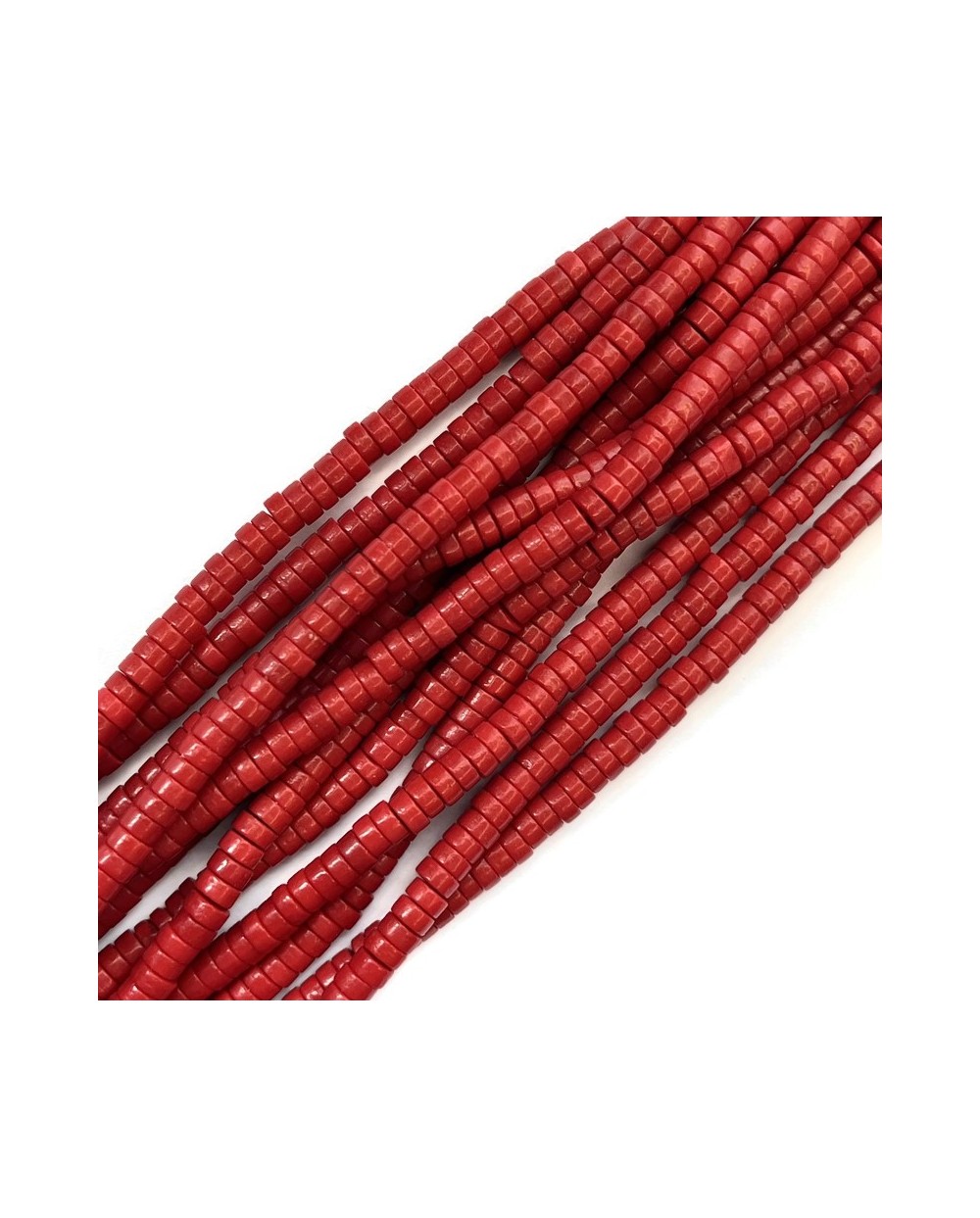 Koral naturalny  dysk ok 4x2mm