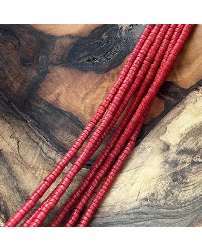 Koral naturalny  dysk ok 4x2mm