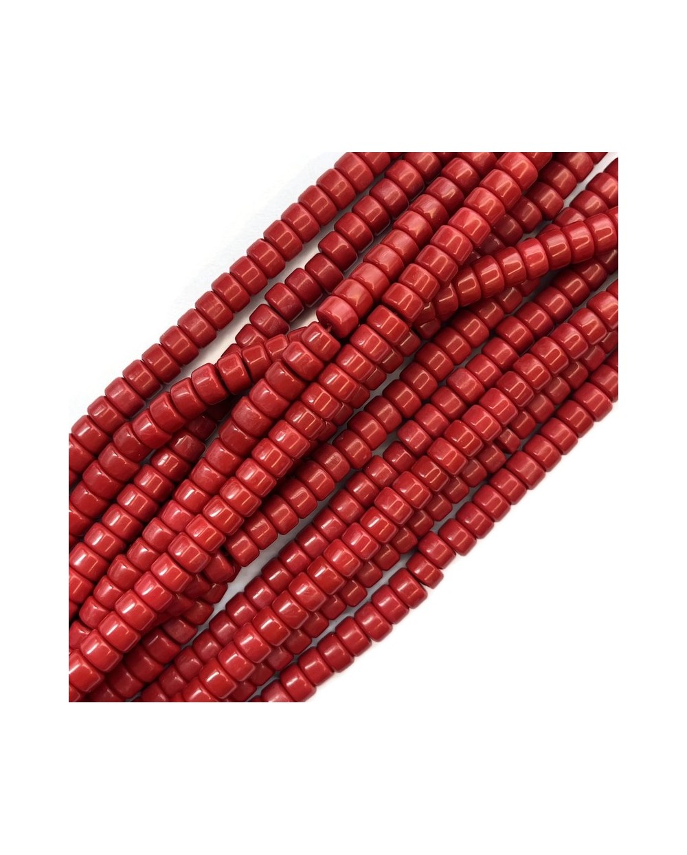 Koral naturalny  dysk ok 6x2mm