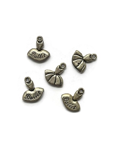 Zawieszka baletnica 15x14mm cyna- 26szt.