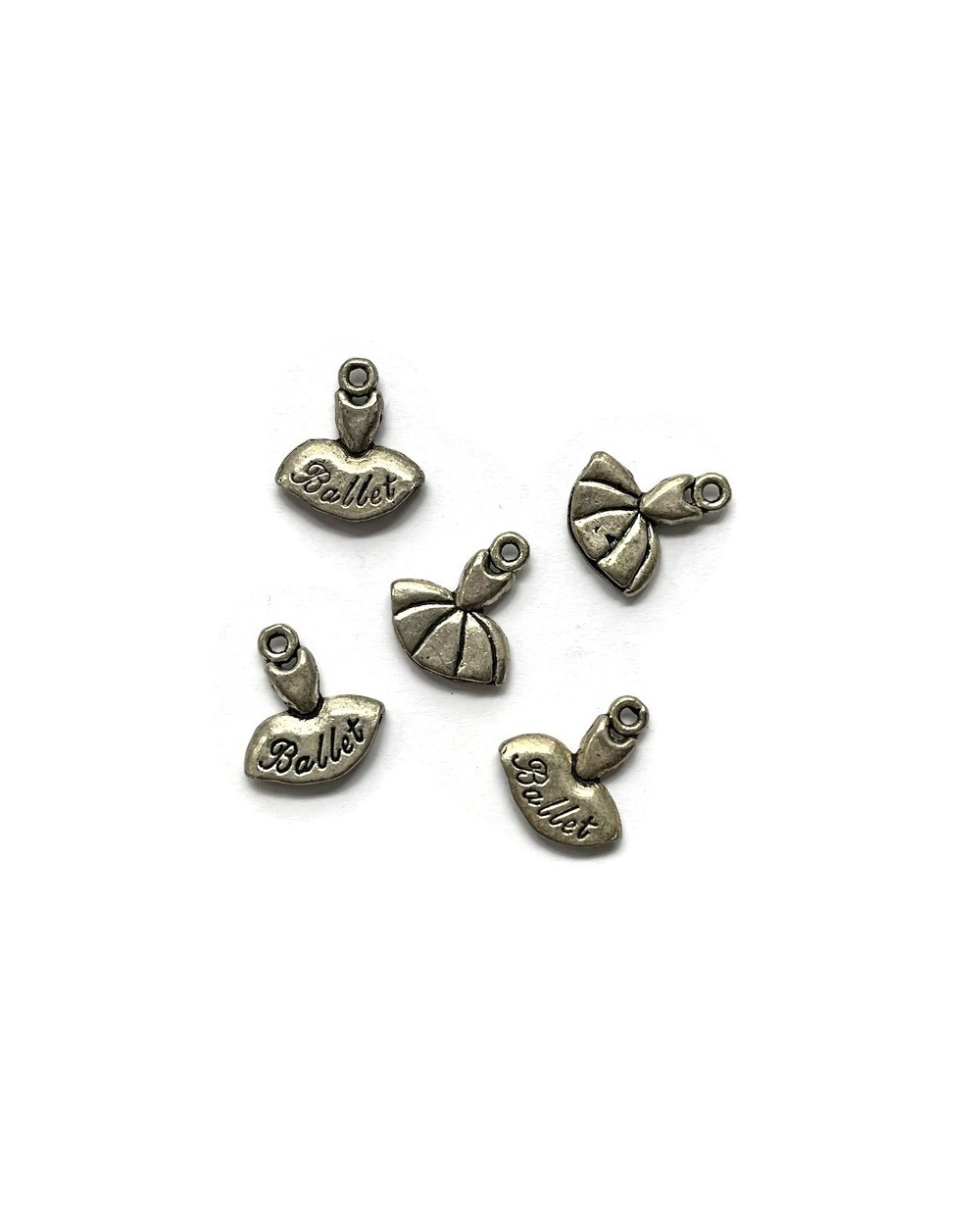Zawieszka baletnica 15x14mm cyna- 26szt.