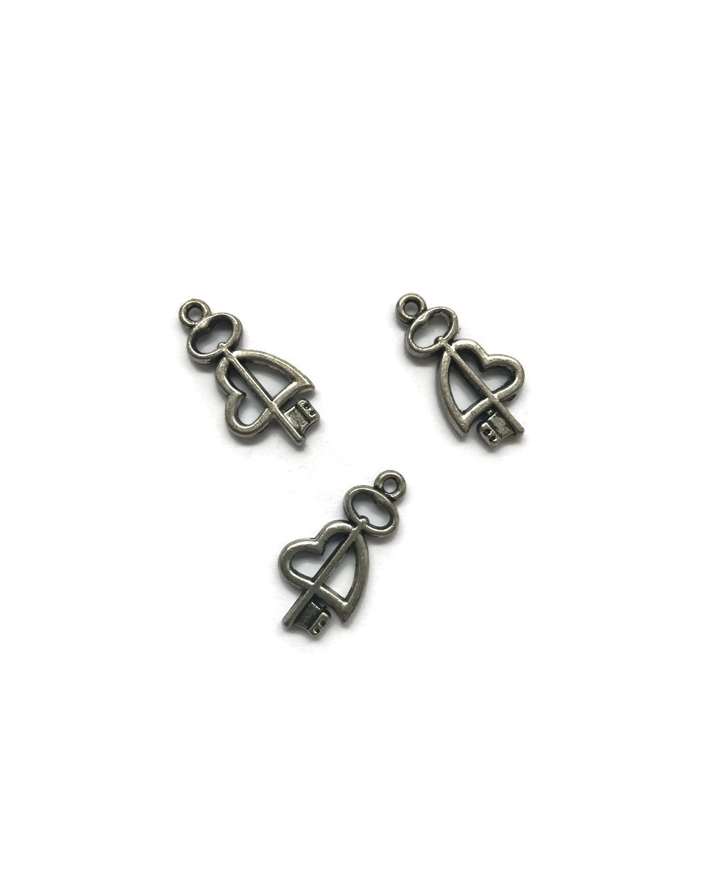 Zawieszka serce 23x11mm cyna