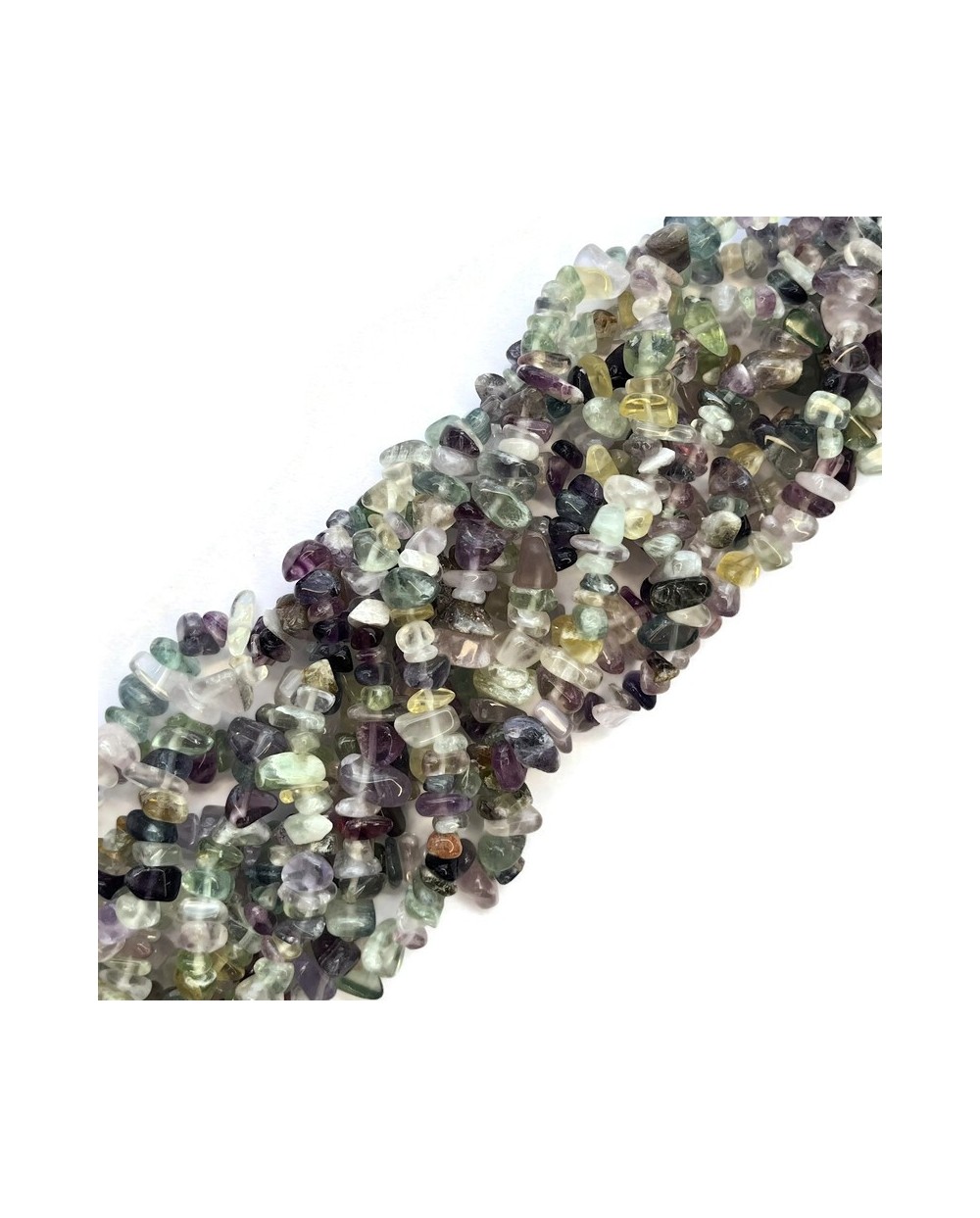 Fluoryt sieczka 5~8mm sznurek ok 80 cm