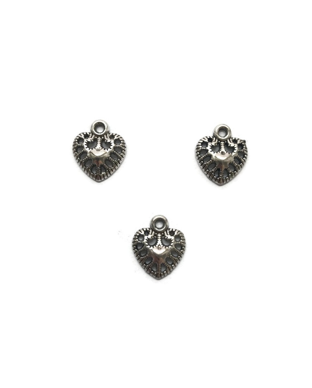 Zawieszka serce 14x12mm cyna