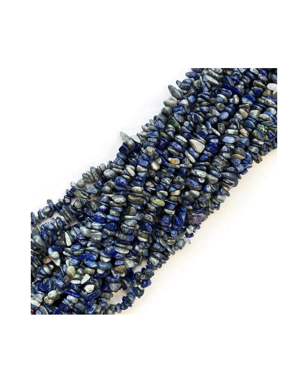Lapis Lazuli  sieczka 5~3mm sznurek ok 80 cm