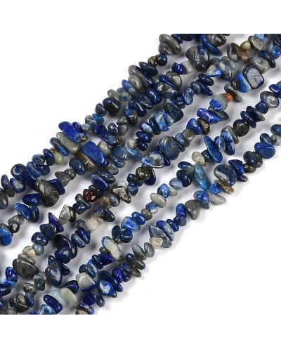 Lapis Lazuli  sieczka 5~3mm sznurek ok 80 cm