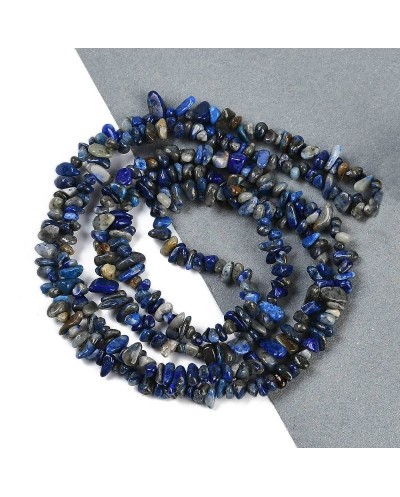 Lapis Lazuli  sieczka 5~3mm sznurek ok 80 cm