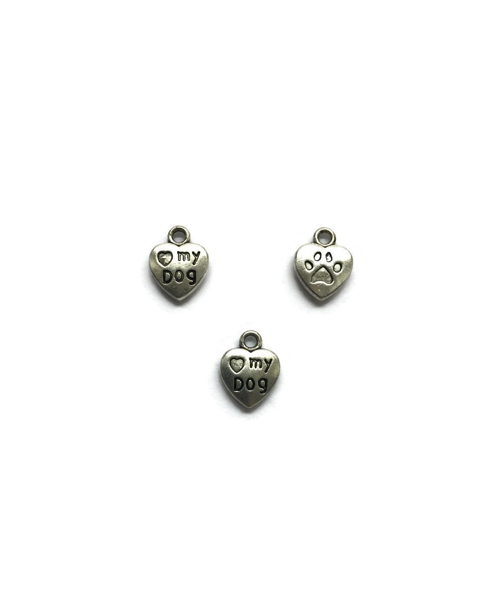 Zawieszka serce 13x10mm cyna