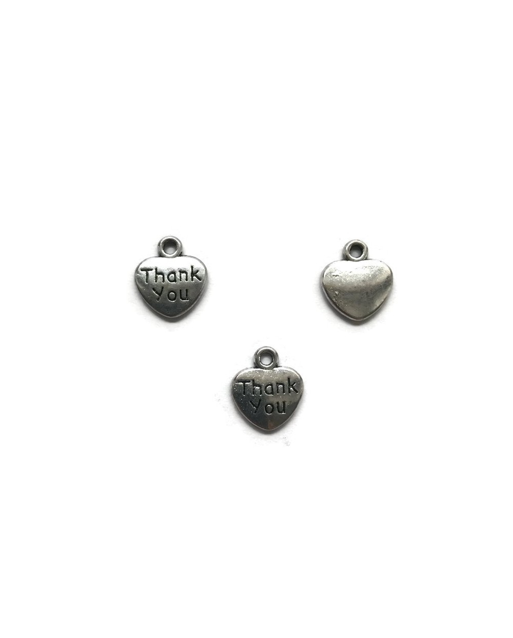 Zawieszka serce 12x11mm cyna